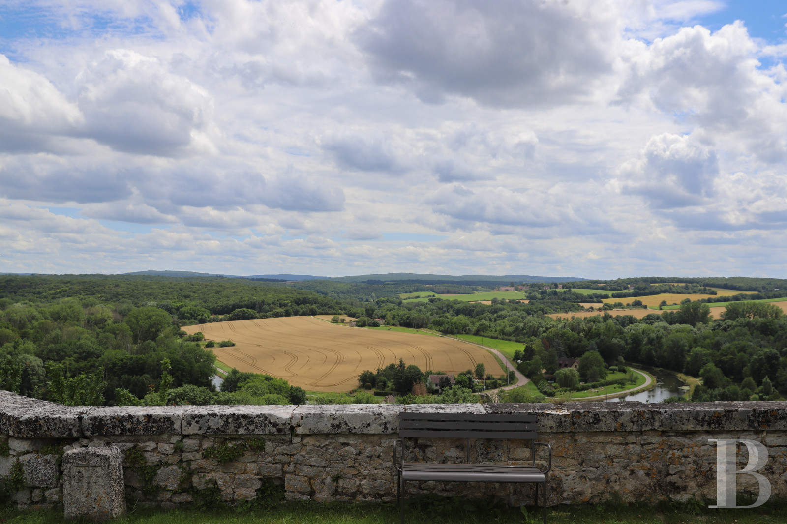 En Bourgogne, non loin de Vézelay, un château en bord de falaise surplombant l’Yonne - photo  n°43